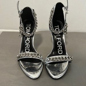 Tom Ford silver heels